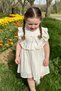 Baby Girl Dress Girls' Dress Birthday Party Wedding Dress Lace Short Sleeve Lined Dress - 3