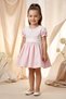 Baby Girl Dress Girls' Dress Birthday Party Wedding Dress Lace Short Sleeve Lined Dress - 4