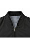 Men's Cotton Polyester Blend Bonded Fabric (Haki̇m Collar) Water and Wind Resistant Lightweight Casual & Seasonal & Summer Dad Coat Black! !! Buy One Size Small! ! ! - 3
