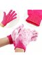 Pink Hand Exfoliating Scrub Glove for Dead Skin Removal - 3