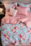 Duvet Cover Set with Fitted Sheet Single Person AVANGARDE TURKUAZ