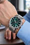 Premium Men's Wristwatch 3 ATM Waterproof Silver Color Steel Strap Elg356 - 2