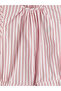 Nevavm Oval Neck Striped Mini Dress with a Difference - 7