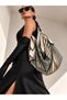 Women's Trendy Shawl Bag with Real Leather Handle and Gold Accessories – Elegant & Stylish Design