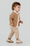 Zurefa Embroidered Knitwear Cardigan 4-Piece Baby Boy Set - Brown - 5