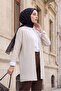 سترة مخرمة منقوشة بحاشية - حجر - 3