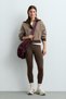 Contrast high-neck knit jacket - 2