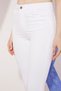 Women's White High Waist Spanish Flare Pants - 8