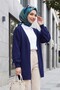 كارديجان تريكو فضفاض بأكمام مضفرة - لاسي