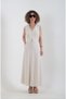 Beige Linen Vest - Mixed Design - 6
