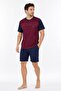 Premium Men's 3-Piece Pajama Set Short Sleeve Long Pajama Set with Shorts - 7