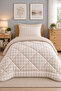 Single Welsoft Puffi Quilt 155X215 |   1 Piece with Pillowcase |   Cotton % Soft - 3