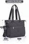 Vx-023 Large Size Multi-Pocket Women's Shoulder Bag Dark Gray - 8