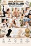 Original Women's 3 Pairs Non-Slip Sole Pilates Yoga Sports Ballet Dance Yoga Pilates Ultra Safe Non-Slip Sole Cotton Reformer Socks Set - Standard Size 36-42 |   Black and White Skin - 4