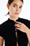 Slim Fit Half Turtleneck Basic Short Sleeve T-Shirt I6035Ax26Au - 7