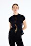 Slim Fit Half Turtleneck Basic Short Sleeve T-Shirt I6035Ax26Au - 3