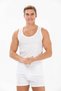 00 Premium Men's Plus Size 100% Cotton Comfortable Fit Sweat-Wicking Extra White Supreme Tank Top, 6 Pieces - 2XL. - 2