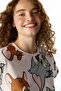 Lila Tom&Jerry Cat Patterned Pants Short Sleeve Pajama Set - 4
