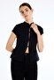 Slim Fit Half Turtleneck Basic Short Sleeve T-Shirt I6035Ax26Au - 4