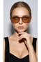 Transparent Brown Round Olivier Philippe Sunglasses - 4