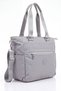 Vx-023 Large Size Multi-Pocket Women's Shoulder Bag Light Gray