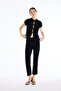 Slim Fit Half Turtleneck Basic Short Sleeve T-Shirt I6035Ax26Au - 2
