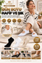 Original Women's 3 Pairs Non-Slip Sole Pilates Yoga Sports Ballet Dance Yoga Pilates Ultra Safe Non-Slip Sole Cotton Reformer Socks Set - Standard Size 36-42 |   Black and White Skin - 7