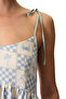 Blue Sun Kissed Gingham Patterned Nightgown - 2