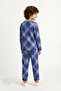 Boy's Blue Cute Tiger 2-Piece Pajama Set - 4