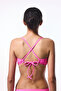 Pink Plain Removable Covered Bikini Top - 3