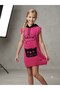 Girl's Cat Model Hooded Knitwear Dress - 3