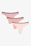 Multicolor Earth Tones 3-Pack Thongs
