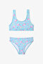 Girl's Unimermaid Unicorn Patterned Halter Bikini Set
