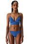 Blue Hannah Push up Bralet Bikini Top - 5