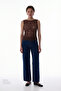 Brown Drape Lace Top - 3