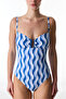 Gloria Strapless Striped Swimsuit - 3