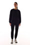 Black Oversized Active Sweatshirt - 5