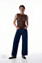 Brown Drape Lace Top - 4
