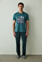 Men's Jurassic Slogan Printed Short Sleeve Pajama Set