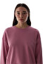 Rose Pink Active Sweatshirt with Stitching Detail - 3