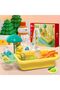 Kids Kitchen Sink Toy with Running Water and Fishing Game,Electric Dishwasher Playset with Floating Toys and Utensils - 2