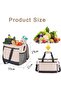Insulated Cooler Bag,18L Large Capacity Collapsible Leakproof Lunch Tote,Portable Picnic and Camping Bag with Side Pockets - 2