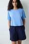 Blue Back Detailed T-Shirt - 2