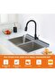 Silicone Kitchen Sink Splash Guard,30 Inch Extended Faucet Mat,6 Degree Slope Drip Catcher,Non-Slip Sink Countertop Organizer - 2