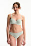 Light Green Pointel Floral Slip Panties - 4