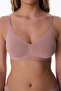 Dirty pink wireless cotton seamless invisible wireless bra - 3