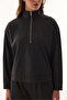 Anthracite Half-Zip Striped Polo Collar Sweatshirt - 6