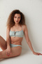 Mint Green White Checkerboard Patterned Greenlake Side Piping Detailed Bikini Bottom - 3
