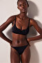 Basic V Black Bikini Top - 4