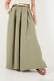 Linen Blended High Waist Wide Leg Belted Trousers Women's Pants 68351405 - 4